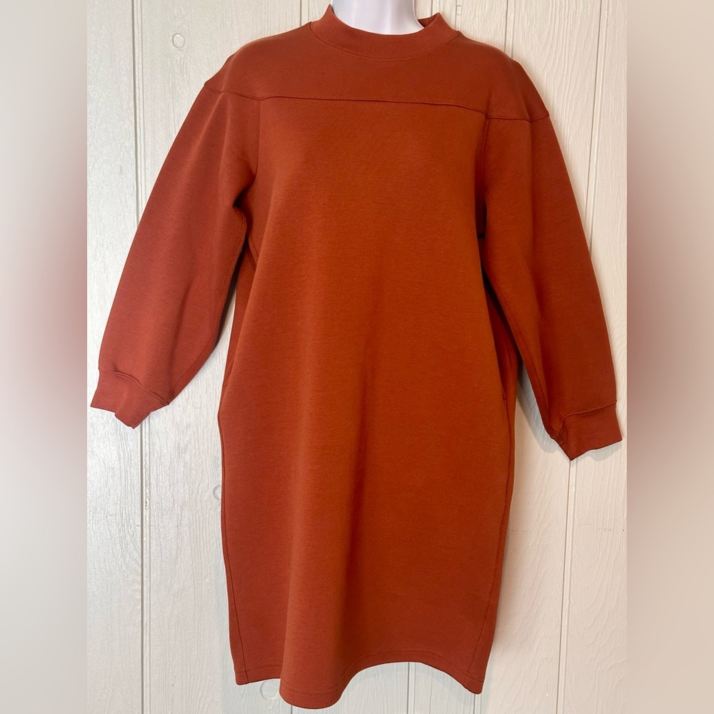 Uniqlo Kids Long Sleeve Rust Sweater Dress
